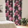 Ambesonne Delicate Roses Curtains, Neutral Vintage Floral Scene with Leafy Ornaments Romantic Print, Window Treatments 2 Panel Set for Living Room Bedroom, Pair of – 28″ x 63″, Pastel Pink Pale Grey(Hot Pink Olive Green)