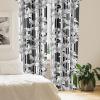 Ambesonne Delicate Roses Curtains, Neutral Vintage Floral Scene with Leafy Ornaments Romantic Print, Window Treatments 2 Panel Set for Living Room Bedroom, Pair of – 28″ x 63″, Pastel Pink Pale Grey(Black White)
