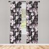 Ambesonne Delicate Roses Curtains, Neutral Vintage Floral Scene with Leafy Ornaments Romantic Print, Window Treatments 2 Panel Set for Living Room Bedroom, Pair of – 28″ x 63″, Pastel Pink Pale Grey(Pale Mauve Plum Pale Grey)