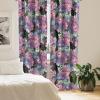 Ambesonne Delicate Roses Curtains, Neutral Vintage Floral Scene with Leafy Ornaments Romantic Print, Window Treatments 2 Panel Set for Living Room Bedroom, Pair of – 28″ x 63″, Pastel Pink Pale Grey(Pale Fuchsia Seafoam Rose)