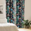 Ambesonne Delicate Roses Curtains, Neutral Vintage Floral Scene with Leafy Ornaments Romantic Print, Window Treatments 2 Panel Set for Living Room Bedroom, Pair of – 28″ x 63″, Pastel Pink Pale Grey(Vermilion Sea Blue Teal)