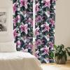 Ambesonne Delicate Roses Curtains, Neutral Vintage Floral Scene with Leafy Ornaments Romantic Print, Window Treatments 2 Panel Set for Living Room Bedroom, Pair of – 28″ x 63″, Pastel Pink Pale Grey(Magenta Jade Green)