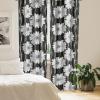 Ambesonne Delicate Roses Curtains, Neutral Vintage Floral Scene with Leafy Ornaments Romantic Print, Window Treatments 2 Panel Set for Living Room Bedroom, Pair of – 28″ x 63″, Pastel Pink Pale Grey(Black Grey White)