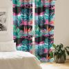 Ambesonne Delicate Roses Curtains, Neutral Vintage Floral Scene with Leafy Ornaments Romantic Print, Window Treatments 2 Panel Set for Living Room Bedroom, Pair of – 28″ x 63″, Pastel Pink Pale Grey(Hot Pink Teal Vermilion)