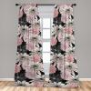 Ambesonne Delicate Roses Curtains, Neutral Vintage Floral Scene with Leafy Ornaments Romantic Print, Window Treatments 2 Panel Set for Living Room Bedroom, Pair of – 28″ x 63″, Pastel Pink Pale Grey(Pale Pink Pastel Pink)