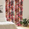 Ambesonne Delicate Roses Curtains, Neutral Vintage Floral Scene with Leafy Ornaments Romantic Print, Window Treatments 2 Panel Set for Living Room Bedroom, Pair of – 28″ x 63″, Pastel Pink Pale Grey(Dark Coral Burgundy Amber)