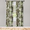 Ambesonne Delicate Roses Curtains, Neutral Vintage Floral Scene with Leafy Ornaments Romantic Print, Window Treatments 2 Panel Set for Living Room Bedroom, Pair of – 28″ x 63″, Pastel Pink Pale Grey(Pistachio Green Champagne)
