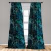 Ambesonne Delicate Roses Curtains, Neutral Vintage Floral Scene with Leafy Ornaments Romantic Print, Window Treatments 2 Panel Set for Living Room Bedroom, Pair of – 28″ x 63″, Pastel Pink Pale Grey(Seafoam Teal Dark Teal)