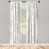 Ambesonne Delicate Roses Curtains, Retro Themed Garden Scene Flowers Vintage with Neutral Colors, Window Treatments 2 Panel Set for Living Room Bedroom, Pair of – 28″ x 63″, Pale Peach Pale Grey Dust(Olive Green Blush Dusk)