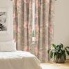 Ambesonne Delicate Roses Curtains, Retro Themed Garden Scene Flowers Vintage with Neutral Colors, Window Treatments 2 Panel Set for Living Room Bedroom, Pair of – 28″ x 63″, Pale Peach Pale Grey Dust(Pale Yellow Green Coral)