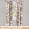 Ambesonne Delicate Roses Curtains, Retro Themed Garden Scene Flowers Vintage with Neutral Colors, Window Treatments 2 Panel Set for Living Room Bedroom, Pair of – 28″ x 63″, Pale Peach Pale Grey Dust(Pale Taupe White)