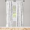 Ambesonne Delicate Roses Curtains, Retro Themed Garden Scene Flowers Vintage with Neutral Colors, Window Treatments 2 Panel Set for Living Room Bedroom, Pair of – 28″ x 63″, Pale Peach Pale Grey Dust(Blue Grey Champagne)