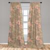 Ambesonne Delicate Roses Curtains, Retro Themed Garden Scene Flowers Vintage with Neutral Colors, Window Treatments 2 Panel Set for Living Room Bedroom, Pair of – 28″ x 63″, Pale Peach Pale Grey Dust(Pale Yellow Green Coral)