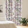 Ambesonne Delicate Roses Curtains, Retro Themed Garden Scene Flowers Vintage with Neutral Colors, Window Treatments 2 Panel Set for Living Room Bedroom, Pair of – 28″ x 63″, Pale Peach Pale Grey Dust(Lilac Dark Eggshell Ivory)