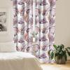 Ambesonne Delicate Roses Curtains, Retro Themed Garden Scene Flowers Vintage with Neutral Colors, Window Treatments 2 Panel Set for Living Room Bedroom, Pair of – 28″ x 63″, Pale Peach Pale Grey Dust(Mauve Taupe Ruby White)