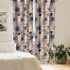Ambesonne Delicate Roses Curtains, Retro Themed Garden Scene Flowers Vintage with Neutral Colors, Window Treatments 2 Panel Set for Living Room Bedroom, Pair of – 28″ x 63″, Pale Peach Pale Grey Dust(Dark Ceil Blue Eggshell)