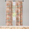 Ambesonne Delicate Roses Curtains, Retro Themed Garden Scene Flowers Vintage with Neutral Colors, Window Treatments 2 Panel Set for Living Room Bedroom, Pair of – 28″ x 63″, Pale Peach Pale Grey Dust(Apricot Pale Peach Blush)