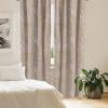 Ambesonne Delicate Roses Curtains, Retro Themed Garden Scene Flowers Vintage with Neutral Colors, Window Treatments 2 Panel Set for Living Room Bedroom, Pair of – 28″ x 63″, Pale Peach Pale Grey Dust(Pale Lilac Khaki Cream)