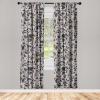 Ambesonne Delicate Roses Curtains, Retro Themed Garden Scene Flowers Vintage with Neutral Colors, Window Treatments 2 Panel Set for Living Room Bedroom, Pair of – 28″ x 63″, Pale Peach Pale Grey Dust(Pale Mauve Charcoal Grey)