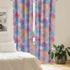 Ambesonne Delicate Roses Curtains, Retro Themed Garden Scene Flowers Vintage with Neutral Colors, Window Treatments 2 Panel Set for Living Room Bedroom, Pair of – 28″ x 63″, Pale Peach Pale Grey Dust(Violet Deep Sky Blue)