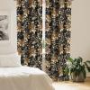 Ambesonne Delicate Roses Curtains, Retro Themed Garden Scene Flowers Vintage with Neutral Colors, Window Treatments 2 Panel Set for Living Room Bedroom, Pair of – 28″ x 63″, Pale Peach Pale Grey Dust(Amber Pale Yellow Dimgray)