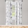 Ambesonne Delicate Roses Curtains, Retro Themed Garden Scene Flowers Vintage with Neutral Colors, Window Treatments 2 Panel Set for Living Room Bedroom, Pair of – 28″ x 63″, Pale Peach Pale Grey Dust(Pale Eggplant White)
