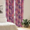 Ambesonne Delicate Roses Curtains, Retro Themed Garden Scene Flowers Vintage with Neutral Colors, Window Treatments 2 Panel Set for Living Room Bedroom, Pair of – 28″ x 63″, Pale Peach Pale Grey Dust(Magenta Pale Lilac Indigo)