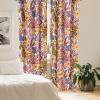 Ambesonne Exotic Boho Curtains, Simple Design Modern Linear Flamingo Pattern with Leaves Neutral Art, Window Treatments 2 Panel Set for Living Room Bedroom, Pair of – 28″ x 63″, Pale Azure Blue Coral(Coral Marigold Pale Pink)