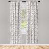 Ambesonne Fall Pumpkin Curtains, Neutral Color Schemes Pale Fruit of Autumn Season Repetitive Pattern, Window Treatments 2 Panel Set for Living Room Bedroom, Pair of – 28″ x 63″, White and Pale Tan(White and Pale Tan)
