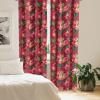Ambesonne Floral Curtains, Fashion Design Garden Artwork of Repetitive Red Peony Flowers Neutral, Window Treatments 2 Panel Set for Living Room Bedroom, Pair of – 28″ x 84″, Dark Coral Pale Caramel(Slate Brown Dark Coral)