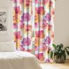 Ambesonne Floral Curtains, Fashion Design Garden Artwork of Repetitive Red Peony Flowers Neutral, Window Treatments 2 Panel Set for Living Room Bedroom, Pair of – 28″ x 84″, Dark Coral Pale Caramel(Dried Rose Pastel Brown)