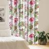 Ambesonne Floral Curtains, Fashion Design Garden Artwork of Repetitive Red Peony Flowers Neutral, Window Treatments 2 Panel Set for Living Room Bedroom, Pair of – 28″ x 84″, Dark Coral Pale Caramel(Evergreen Dark Pink)