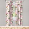 Ambesonne Floral Curtains, Fashion Design Garden Artwork of Repetitive Red Peony Flowers Neutral, Window Treatments 2 Panel Set for Living Room Bedroom, Pair of – 28″ x 84″, Dark Coral Pale Caramel(Sage Green and Dark Coral)