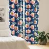 Ambesonne Floral Curtains, Fashion Design Garden Artwork of Repetitive Red Peony Flowers Neutral, Window Treatments 2 Panel Set for Living Room Bedroom, Pair of – 28″ x 84″, Dark Coral Pale Caramel(Coral Beige Night Blue)