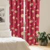 Ambesonne Floral Curtains, Fashion Design Garden Artwork of Repetitive Red Peony Flowers Neutral, Window Treatments 2 Panel Set for Living Room Bedroom, Pair of – 28″ x 84″, Dark Coral Pale Caramel(Dark Coral Pale Caramel)