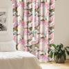 Ambesonne Floral Curtains, Fashion Design Garden Artwork of Repetitive Red Peony Flowers Neutral, Window Treatments 2 Panel Set for Living Room Bedroom, Pair of – 28″ x 84″, Dark Coral Pale Caramel(Sage Green and Dark Coral)