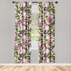 Ambesonne Floral Curtains, Fashion Design Garden Artwork of Repetitive Red Peony Flowers Neutral, Window Treatments 2 Panel Set for Living Room Bedroom, Pair of – 28″ x 84″, Dark Coral Pale Caramel(Avocado Green and Pastel Pink)