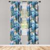 Ambesonne Floral Curtains, Neutral Colors Delicate Blooming Flowers Pattern Dreamy Blush Tone Art, Window Treatments 2 Panel Set for Living Room Bedroom, Pair of – 28″ x 63″, Hot Pink Charcoal Grey(Sea Blue Jade Green)