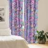 Ambesonne Floral Curtains, Neutral Colors Delicate Blooming Flowers Pattern Dreamy Blush Tone Art, Window Treatments 2 Panel Set for Living Room Bedroom, Pair of – 28″ x 63″, Hot Pink Charcoal Grey(Pastel Pink Pale Blue)