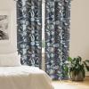Ambesonne Floral Curtains, Neutral Colors Delicate Blooming Flowers Pattern Dreamy Blush Tone Art, Window Treatments 2 Panel Set for Living Room Bedroom, Pair of – 28″ x 63″, Hot Pink Charcoal Grey(Slate Blue Pale Mustard)