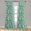 Ambesonne Floral Curtains, Neutral Colors Delicate Blooming Flowers Pattern Dreamy Blush Tone Art, Window Treatments 2 Panel Set for Living Room Bedroom, Pair of – 28″ x 63″, Hot Pink Charcoal Grey(Reseda Green and Amber)