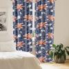 Ambesonne Floral Curtains, Neutral Colors Delicate Blooming Flowers Pattern Dreamy Blush Tone Art, Window Treatments 2 Panel Set for Living Room Bedroom, Pair of – 28″ x 63″, Hot Pink Charcoal Grey(Paprika and Dark Lavender)