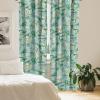 Ambesonne Floral Curtains, Neutral Colors Delicate Blooming Flowers Pattern Dreamy Blush Tone Art, Window Treatments 2 Panel Set for Living Room Bedroom, Pair of – 28″ x 63″, Hot Pink Charcoal Grey(Reseda Green and Amber)