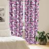 Ambesonne Floral Curtains, Neutral Colors Delicate Blooming Flowers Pattern Dreamy Blush Tone Art, Window Treatments 2 Panel Set for Living Room Bedroom, Pair of – 28″ x 63″, Hot Pink Charcoal Grey(Hot Pink Charcoal Grey)
