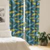 Ambesonne Floral Curtains, Neutral Colors Delicate Blooming Flowers Pattern Dreamy Blush Tone Art, Window Treatments 2 Panel Set for Living Room Bedroom, Pair of – 28″ x 63″, Hot Pink Charcoal Grey(Mustard and Cadet Blue)
