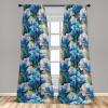 Ambesonne Floral Curtains, Neutral Colors Delicate Blooming Flowers Pattern Dreamy Blush Tone Art, Window Treatments 2 Panel Set for Living Room Bedroom, Pair of – 28″ x 63″, Hot Pink Charcoal Grey(Sea Blue Jade Green)