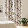 Ambesonne Floral Curtains, Neutral Colors Delicate Blooming Flowers Pattern Dreamy Blush Tone Art, Window Treatments 2 Panel Set for Living Room Bedroom, Pair of – 28″ x 63″, Hot Pink Charcoal Grey(Pale Salmon and Chocolate)