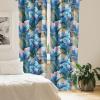 Ambesonne Floral Curtains, Neutral Colors Delicate Blooming Flowers Pattern Dreamy Blush Tone Art, Window Treatments 2 Panel Set for Living Room Bedroom, Pair of – 28″ x 63″, Hot Pink Charcoal Grey(Sea Blue Jade Green)
