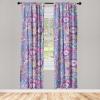 Ambesonne Floral Curtains, Neutral Colors Delicate Blooming Flowers Pattern Dreamy Blush Tone Art, Window Treatments 2 Panel Set for Living Room Bedroom, Pair of – 28″ x 63″, Hot Pink Charcoal Grey(Pastel Pink Pale Blue)