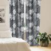 Ambesonne Floral Curtains, Neutral Colors Delicate Blooming Flowers Pattern Dreamy Blush Tone Art, Window Treatments 2 Panel Set for Living Room Bedroom, Pair of – 28″ x 63″, Hot Pink Charcoal Grey(Grey White)